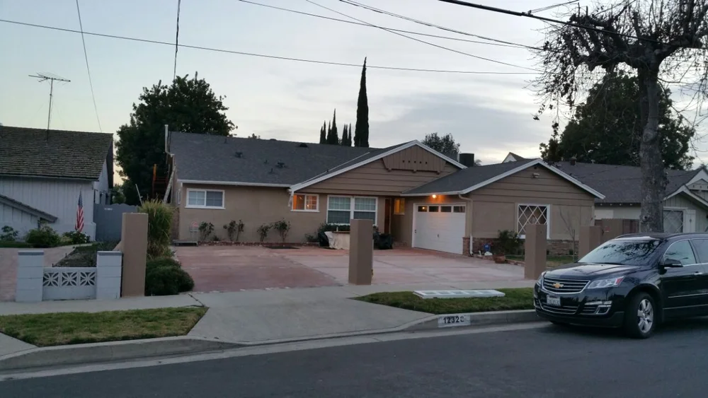 Repainted ranch home