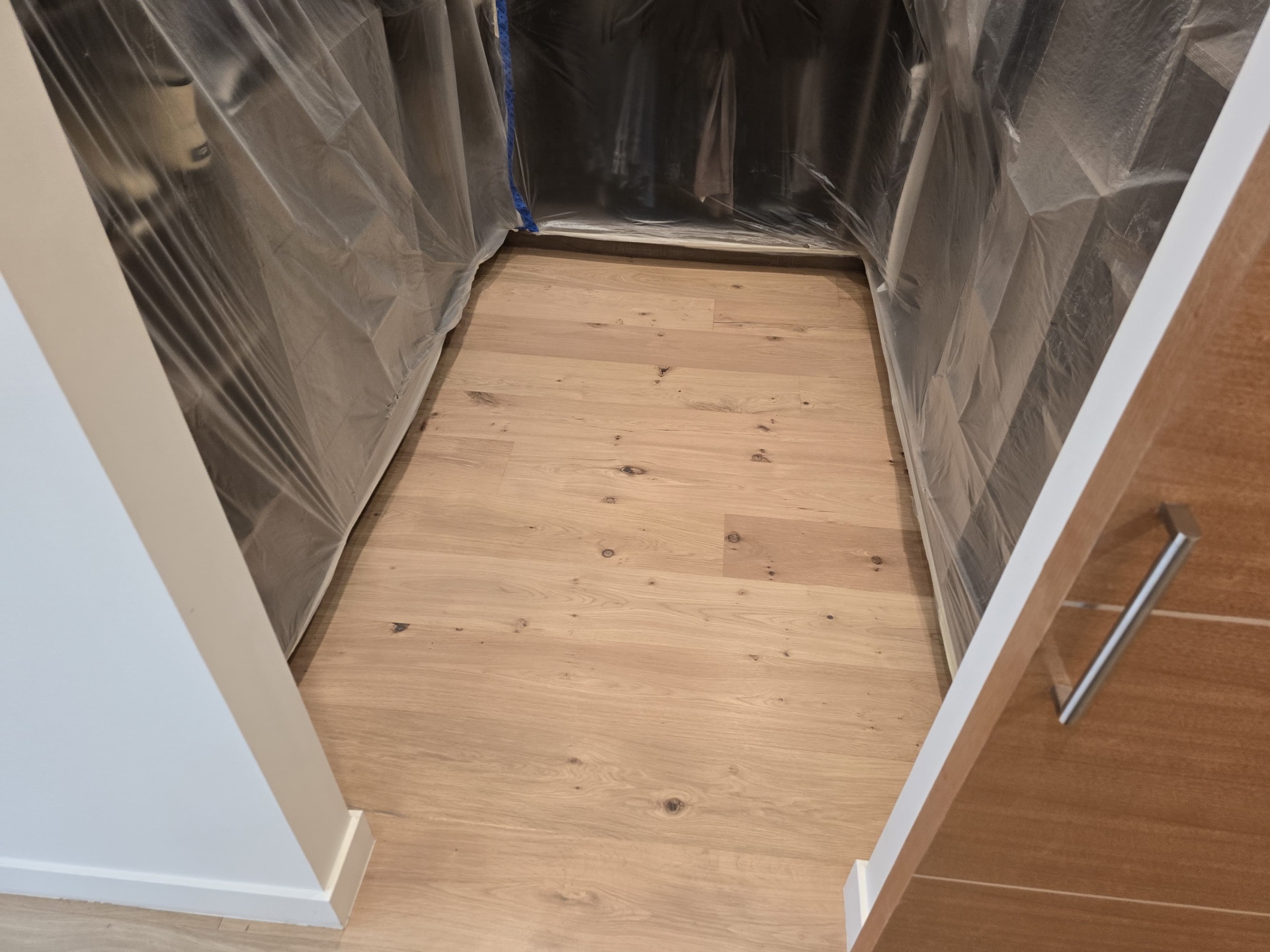Natural oak hallway