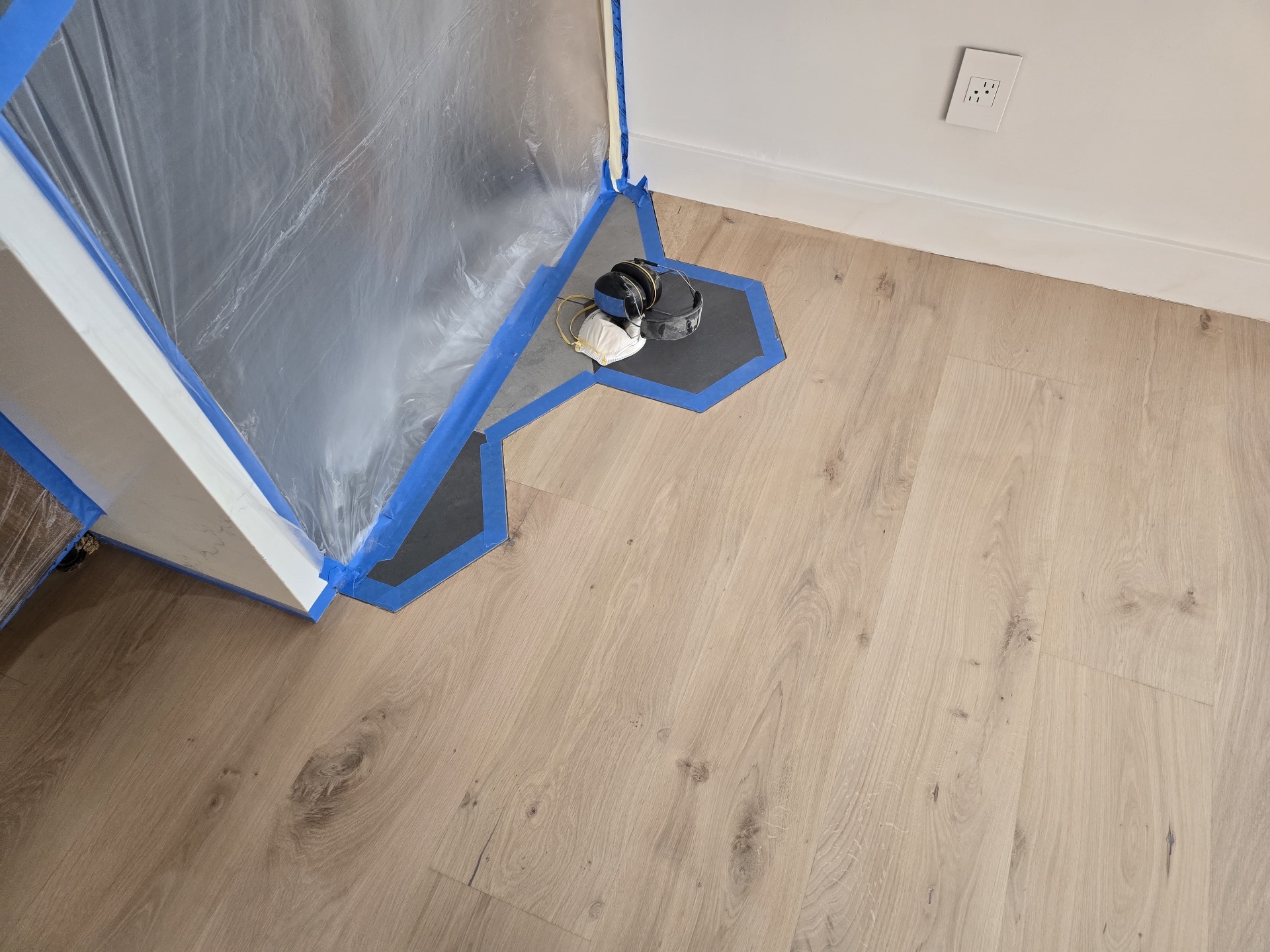 Wood plank to hex tile transition