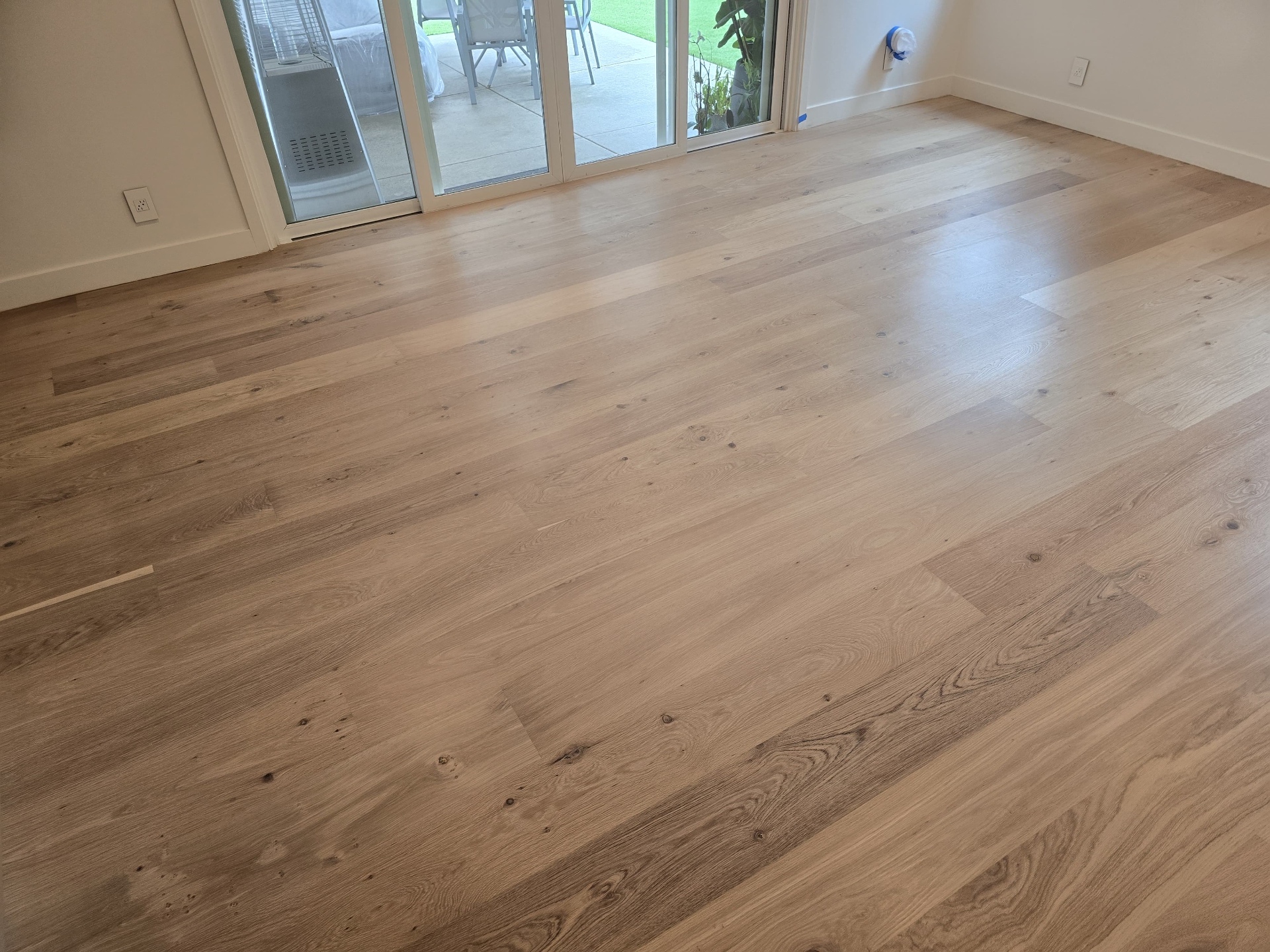 European white oak by patio