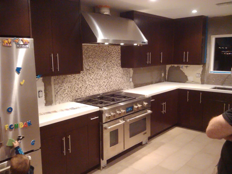 Mosaic kitchen backsplash