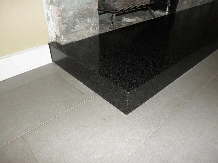 Granite fireplace hearth