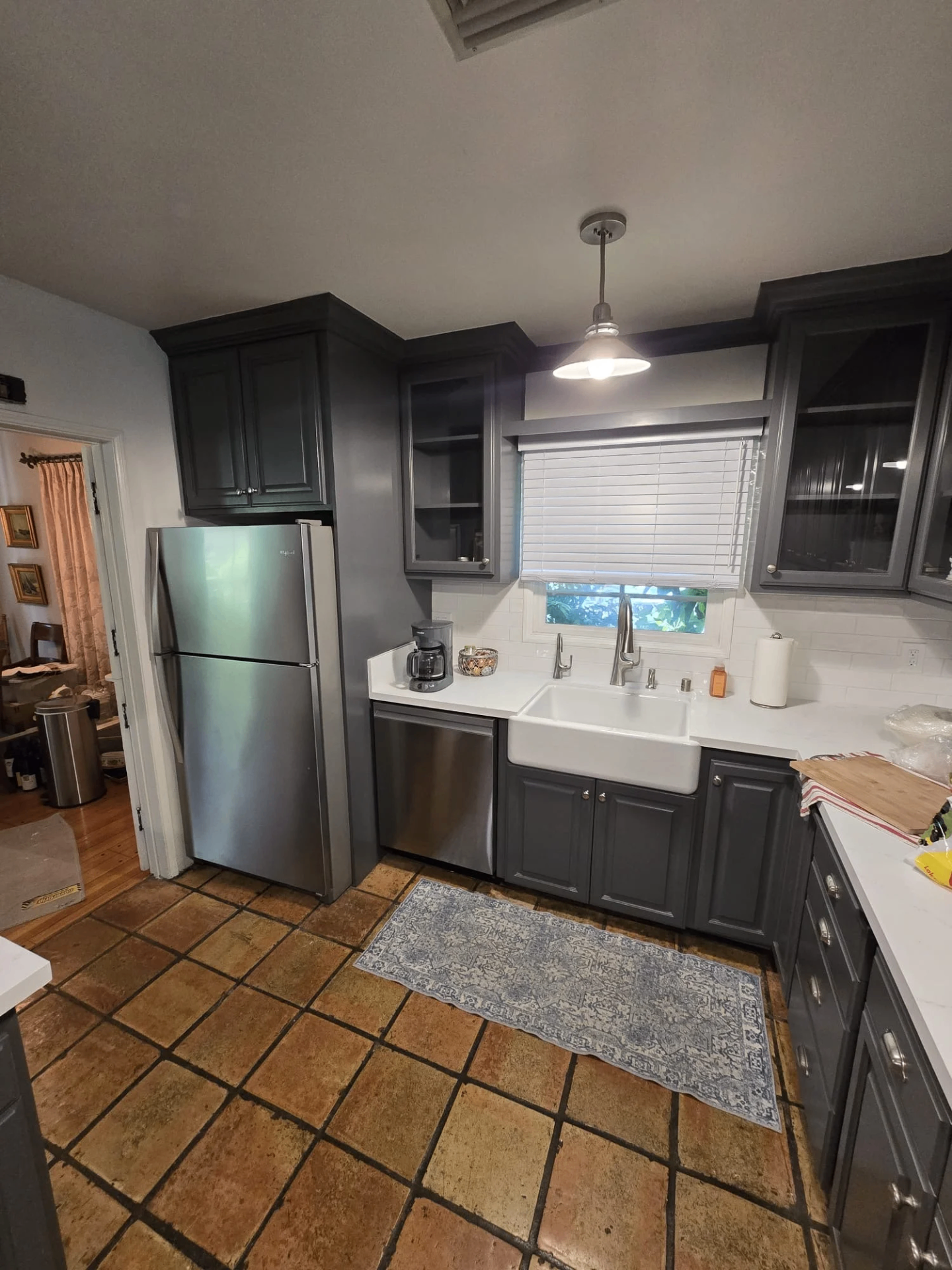 Kitchen repaint with farmhouse sink
