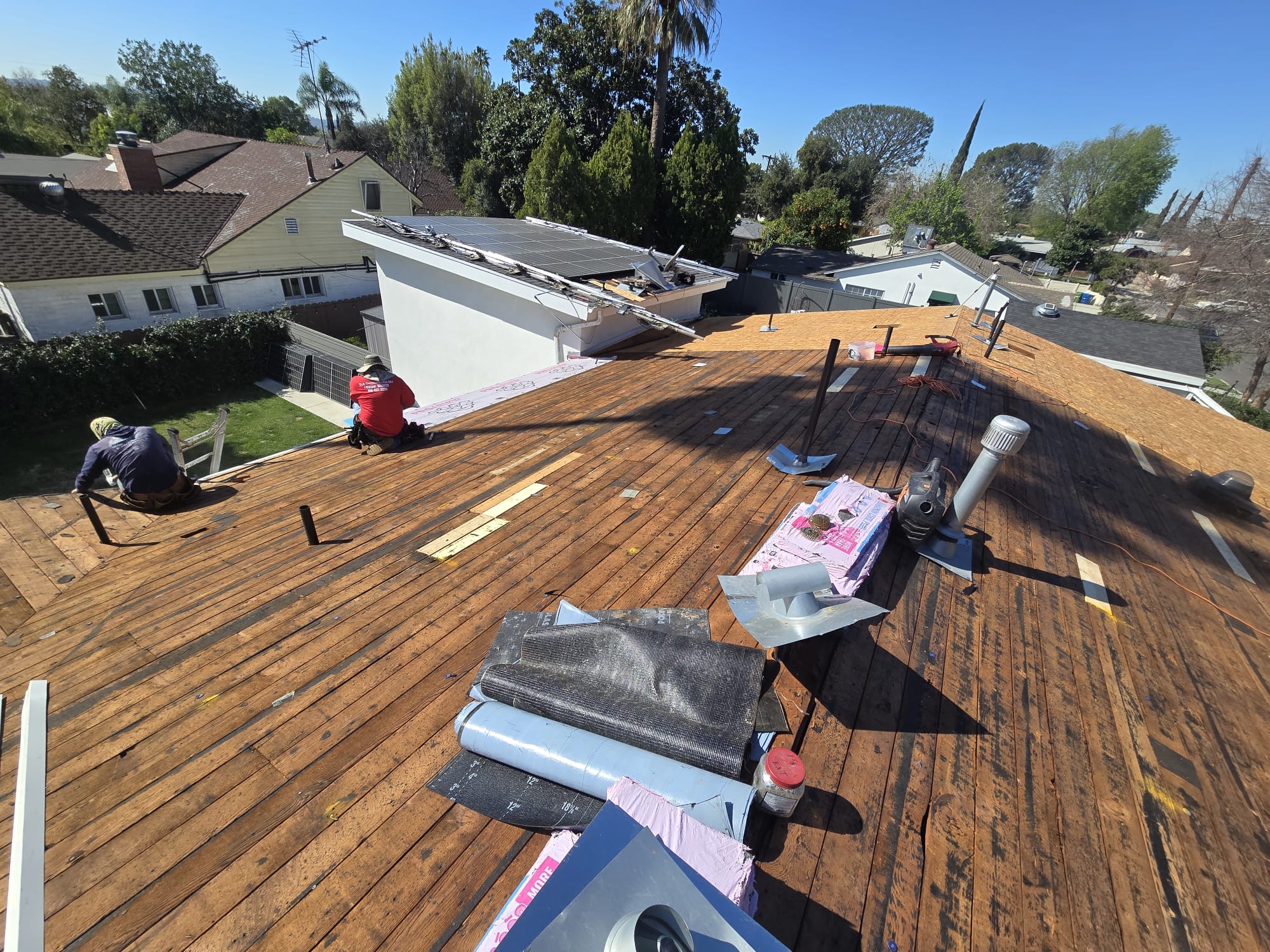Full tear-off to bare decking
